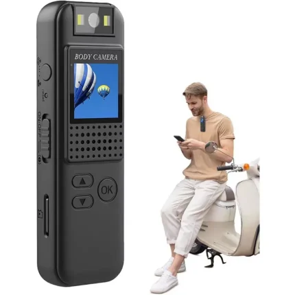 Cámara Corporal Full Hd Grabadora De Vídeo Digital Portátil 180 ° Envió Gratis 41% De Descuento