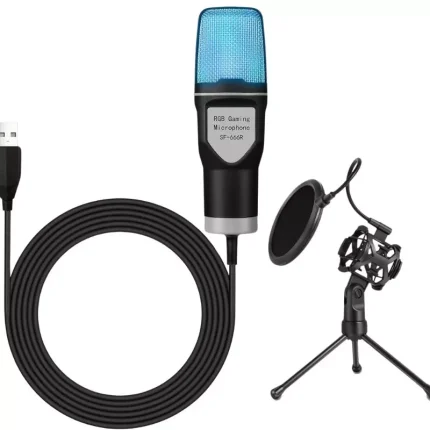 Micrófono De Condensador Usb Sf666r Equipado Con Un Puerto De Datos USB 2.0 Envió Gratis 43% De Descuento