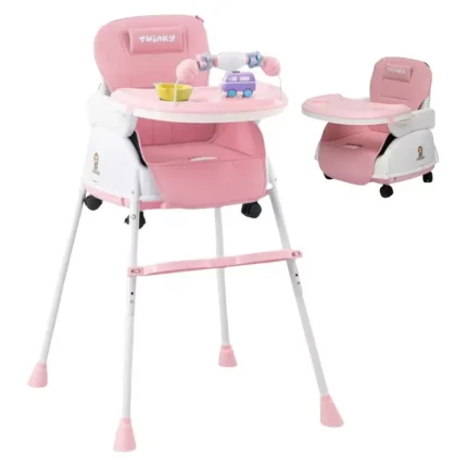 Silla Comedor Bebe 4 En 1 Con 4 Niveles De Altura Ajustables Envió Gratis 36% De Descuento